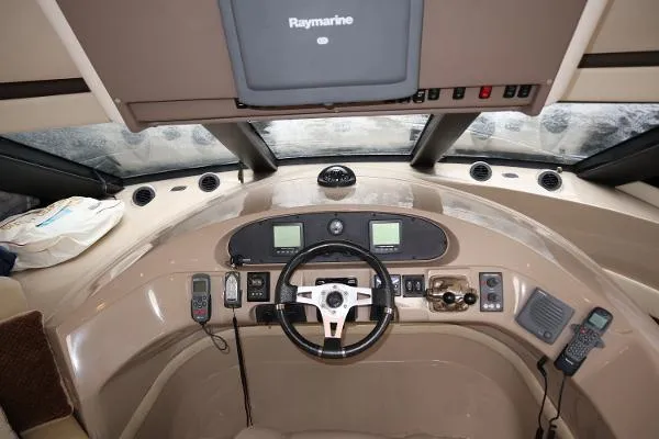 Slide: The Image of 56' Carver Voyager - Inside Cockpit - 22