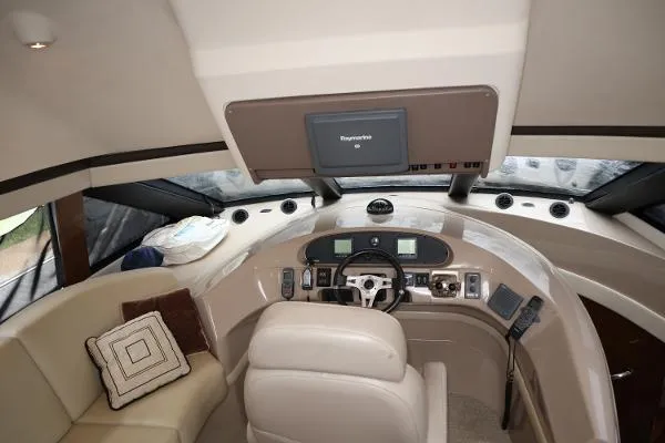 Slide: The Image of 56' Carver Voyager - Inside Cockpit - 23