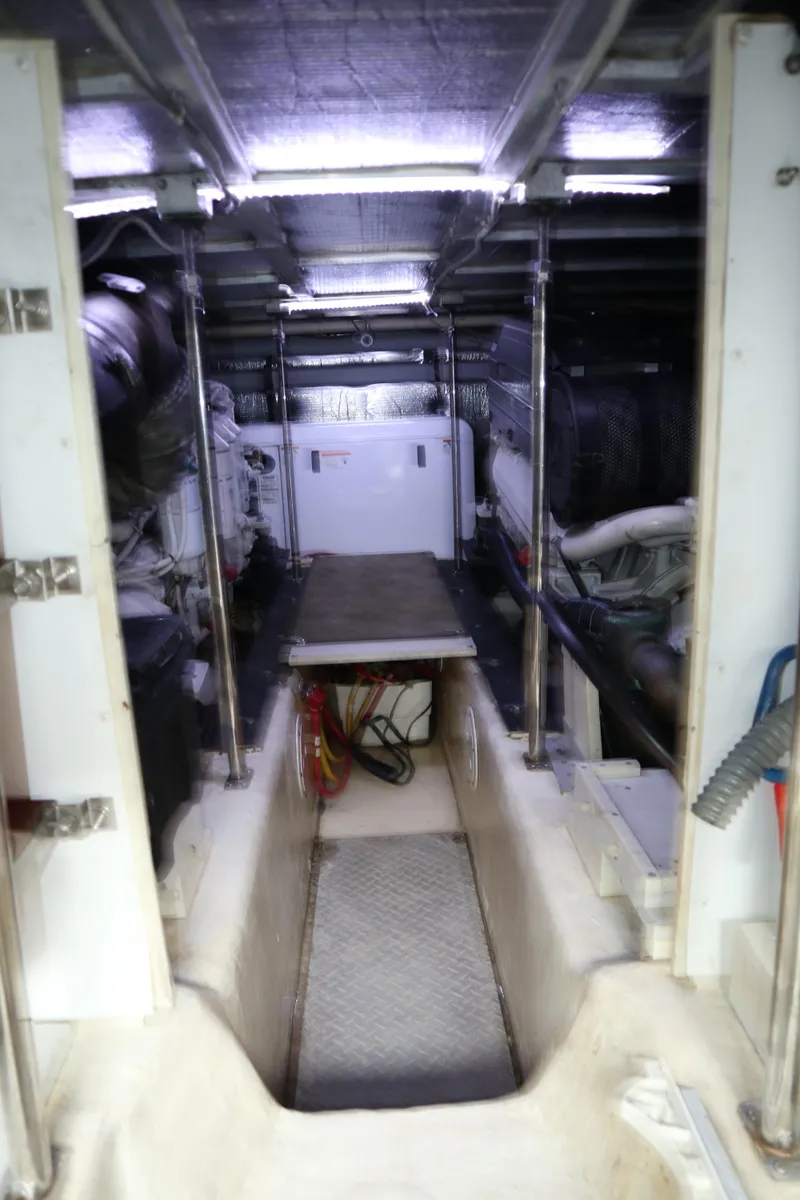 Slide: The Image of 56' Carver Voyager - Engine Room - 55