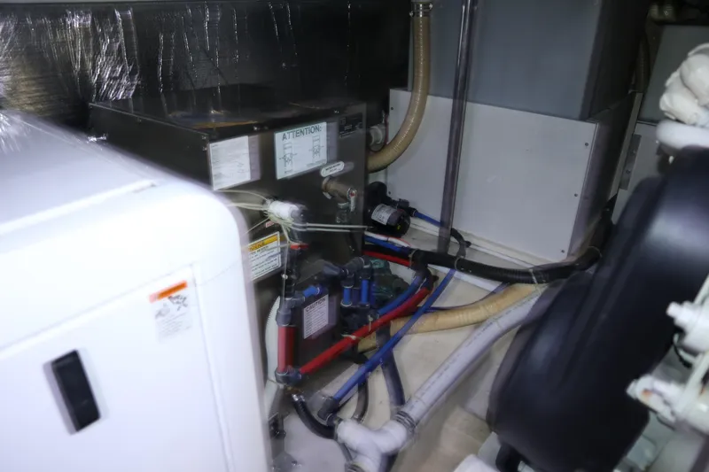 Slide: The Image of 56' Carver Voyager - Engine Room - 58