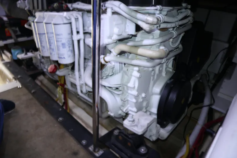 Slide: The Image of 56' Carver Voyager - Engine Room - 60