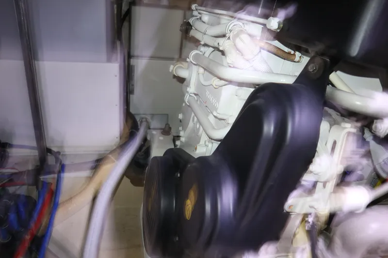 Slide: The Image of 56' Carver Voyager - Engine Room - 62
