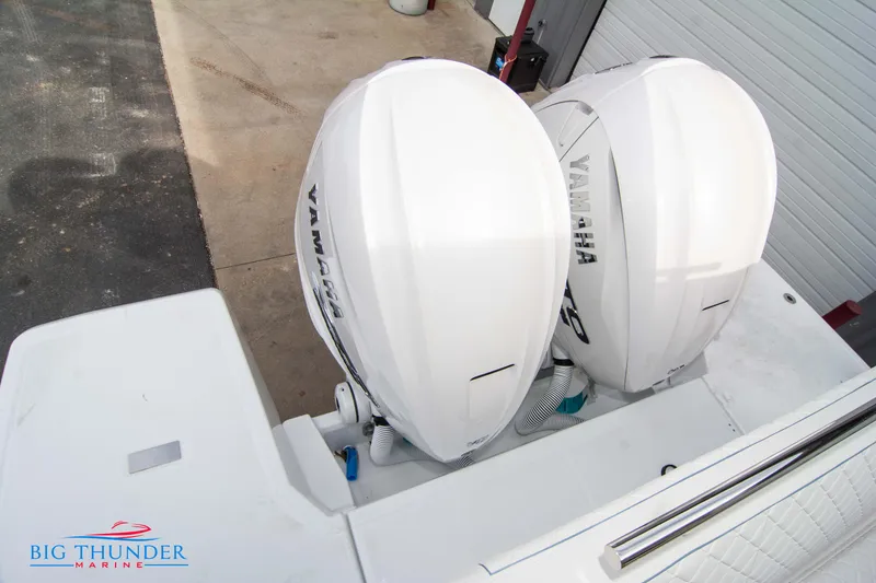 Slide: The Image of 2024 Jeanneau DB/37 OB with twin Yamaha outboard engines at Big Thunder Marine. - 12