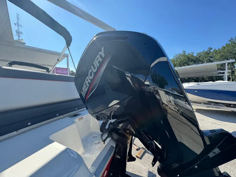 Slide: The Image of 2024 Bayliner Element M19 with Mercury outboard motor. - 10