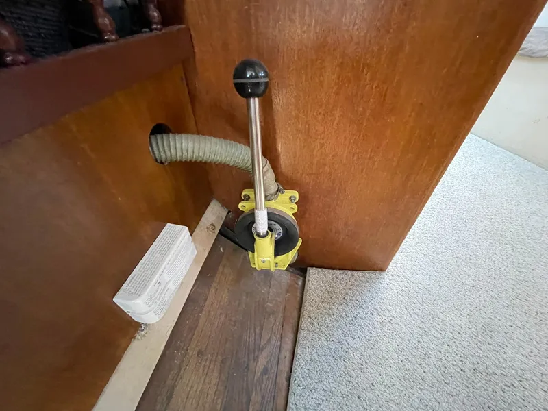 Slide: The Image of 1931 Jensen Cruiser interior with vintage control lever and wooden paneling. - 37