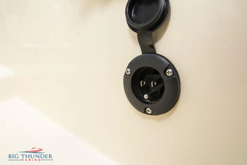 Slide: The Image of Close-up of Capoforte CX280i 2024 boat's electrical outlet. - 10