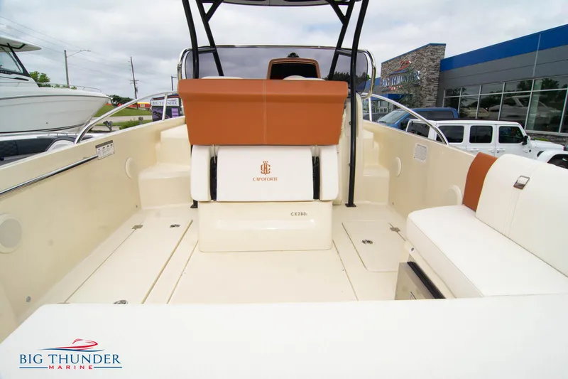 Slide: The Image of 2024 Capoforte CX280i boat interior at Big Thunder Marine dealership. - 14