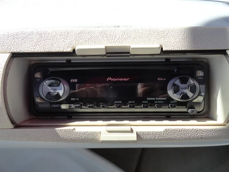 Slide: The Image of Pioneer stereo system in a 1998 Baja Boss Hammer boat. - 12