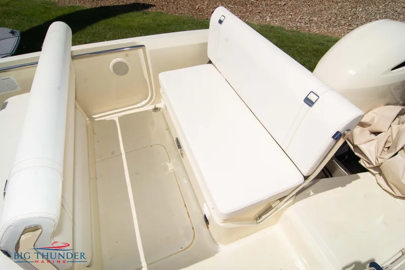 Slide: The Image of Interior seating of 2024 Capoforte SX200 boat at Big Thunder Marine. - 12