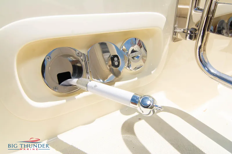 Slide: The Image of Capoforte SX200 2024 boat fuel and water fill ports, Big Thunder Marine. - 8