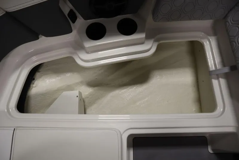 Slide: The Image of 2024 Heyday H22 boat interior storage compartment. - 17