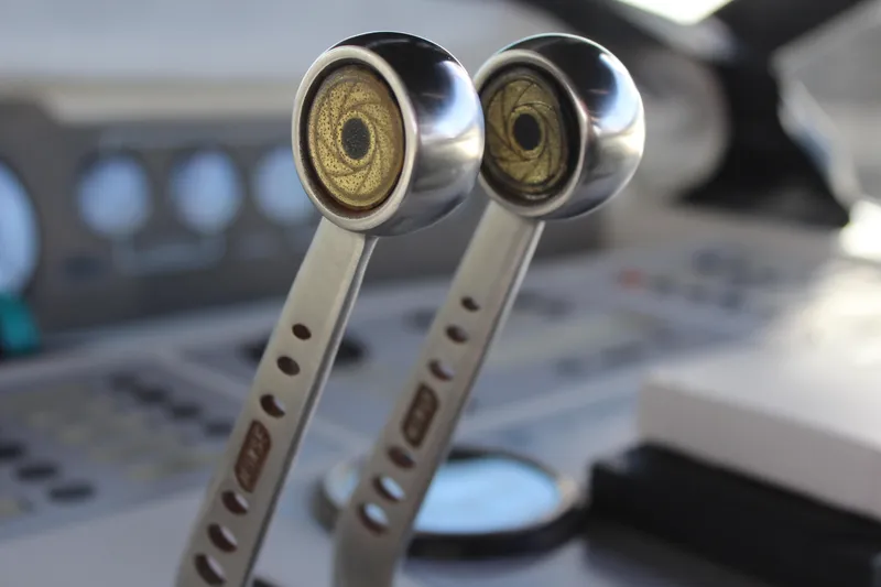 Slide: The Image of Close-up of throttle controls on a 1996 Trojan 440 Express boat. - 21