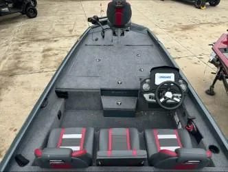 Slide: The Image of 2024 Ranger RT198P boat interior with steering wheel and seating, featuring modern design. - 4