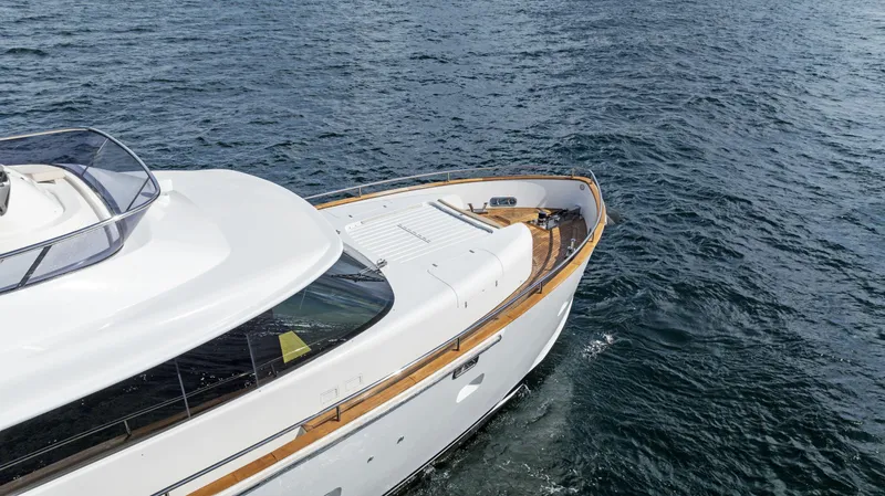 Slide: The Image of Azimut Magellano 76 yacht cruising on open water, 2016 model. - 5