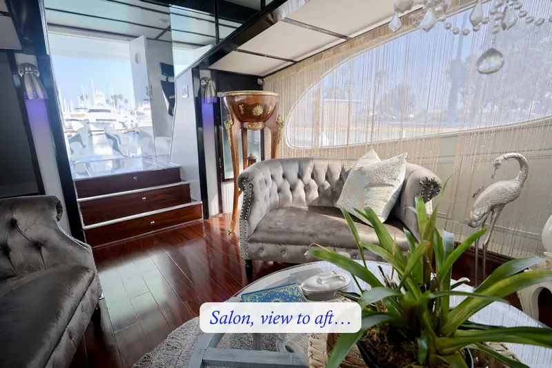 Slide: The Image of Luxurious salon of a 1945 Custom Motor Yacht. - 12