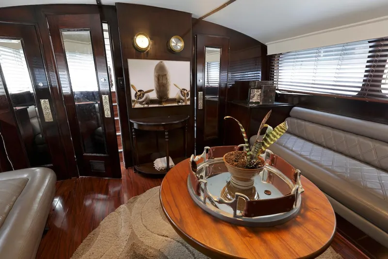 Slide: The Image of Luxurious interior of a 1945 Custom Motor Yacht. - 20
