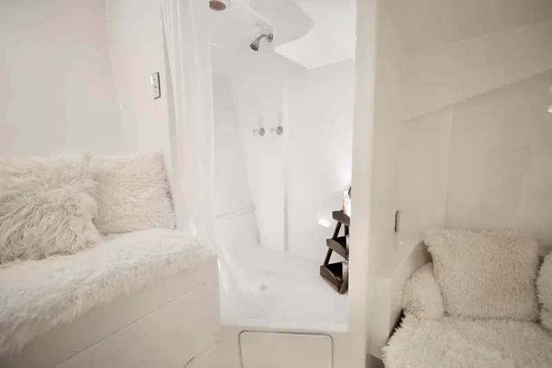 Slide: The Image of Interior of a luxurious 1945 Custom Motor Yacht. - 28