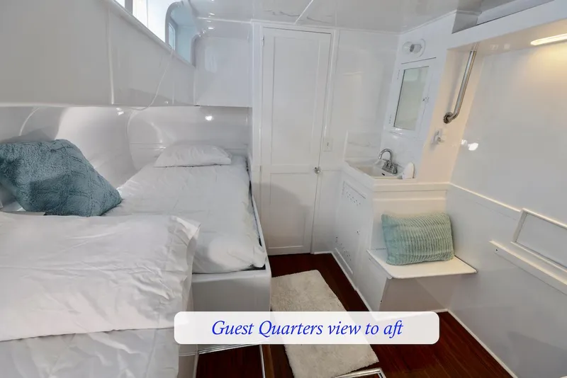 Slide: The Image of Guest quarters on a 1945 Custom Motor Yacht. - 30