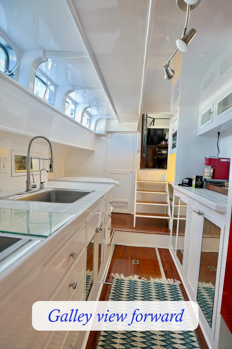 Slide: The Image of Interior view of Custom Motor Yacht galley, built in 1945. - 35