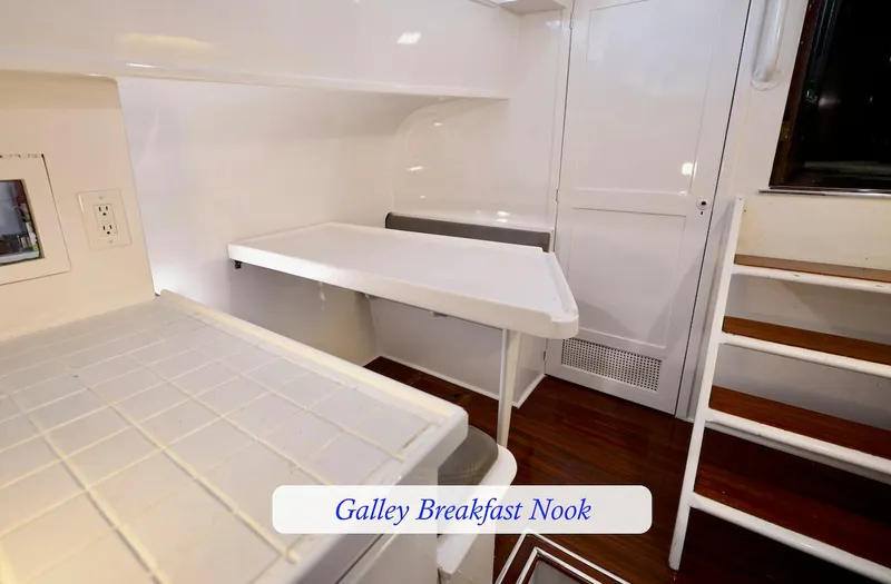 Slide: The Image of Galley breakfast nook on a 1945 Custom Motor Yacht. - 37