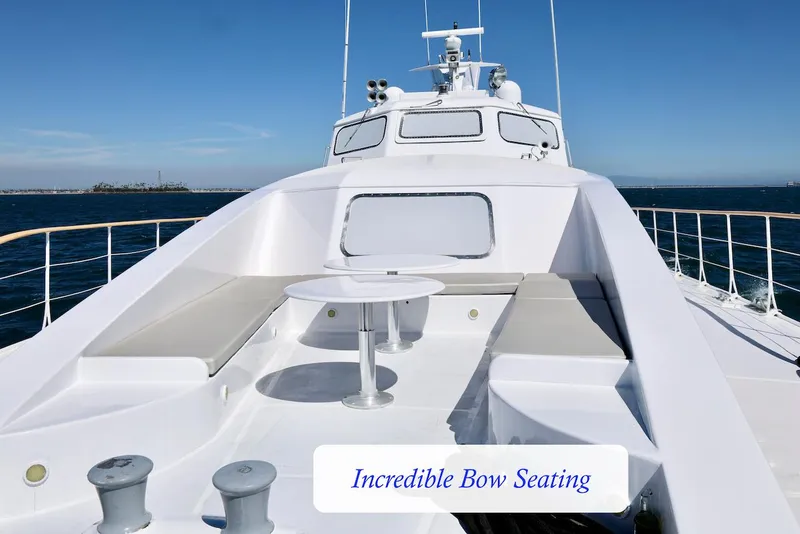 Slide: The Image of Luxurious bow seating on a 1945 Custom Motor Yacht. - 6