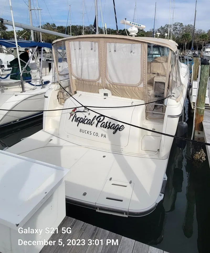 Slide: The Image of 1996 Tiara Yachts 4000 Express docked, named Tropical Passage, Bucks Co., PA. - 6