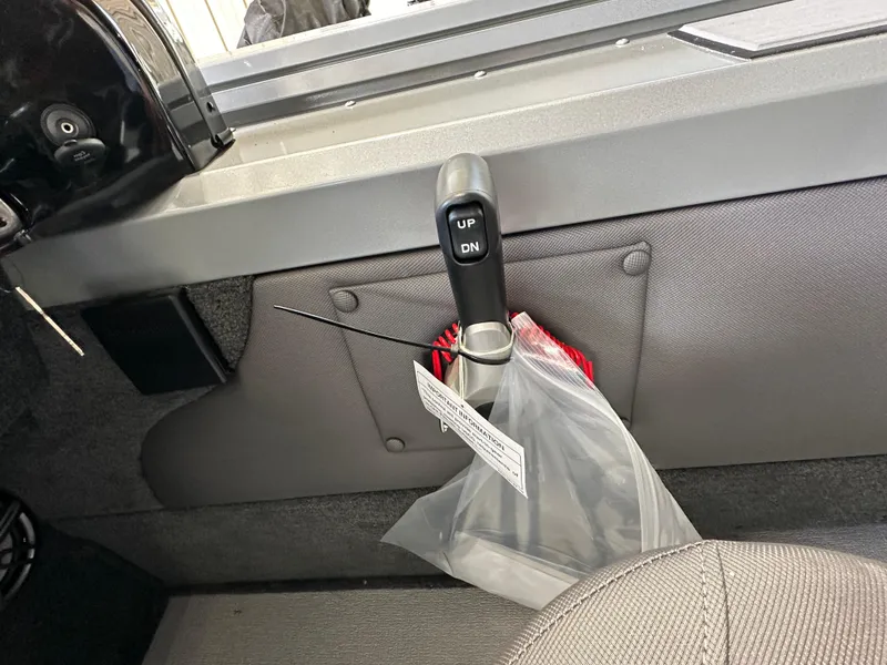 Slide: The Image of 2024 Smoker Craft Ultima 182 boat interior control lever. - 20