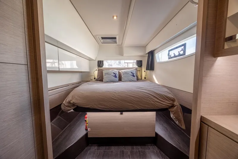 Slide: The Image of Luxurious bedroom interior of 2023 Fountaine Pajot Tanna 47 yacht. - 34