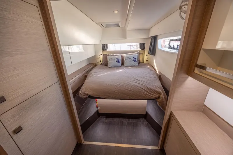 Slide: The Image of Luxurious bedroom interior of 2023 Fountaine Pajot Tanna 47 yacht. - 39