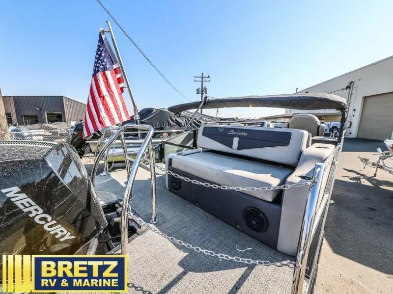 Slide: The Image of 2024 Cabrio Ultra-Entertainer C24UE boat at Bretz RV & Marine dealership. - 5