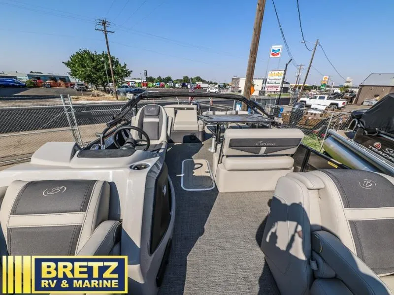 Slide: The Image of 2024 Cabrio Ultra-Entertainer C24UE boat interior at Bretz RV & Marine dealership. - 8