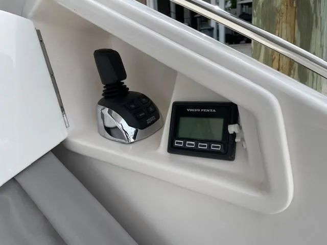Slide: The Image of Control panel of a 2019 Tiara Yachts C53 Coupe with Volvo Penta display. - 8