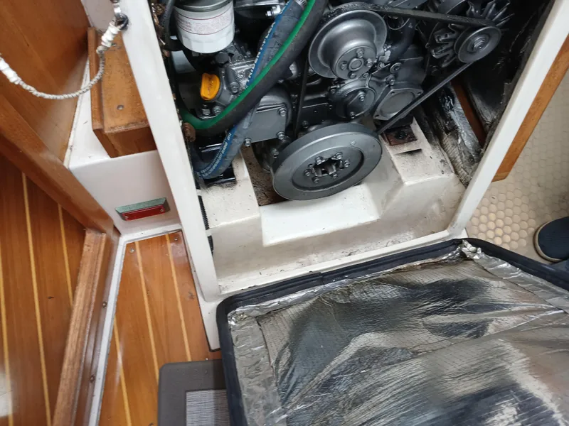 Slide: The Image of Engine compartment of a 2002 Catalina 42 MK 2 sailboat. - 37