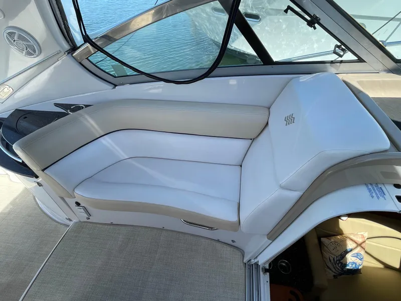 Slide: The Image of 2008 Four Winns V338 boat interior seating area. - 13