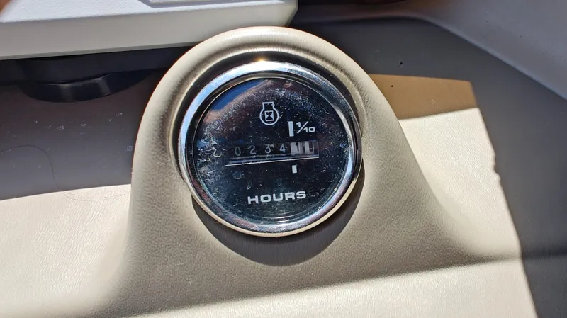 Slide: The Image of Hour meter of a 2011 South Bay 722CR showing 234.1 hours. - 10