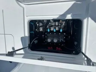 Slide: The Image of 2024 Yellowfin 32CC Offshore engine compartment. - 6