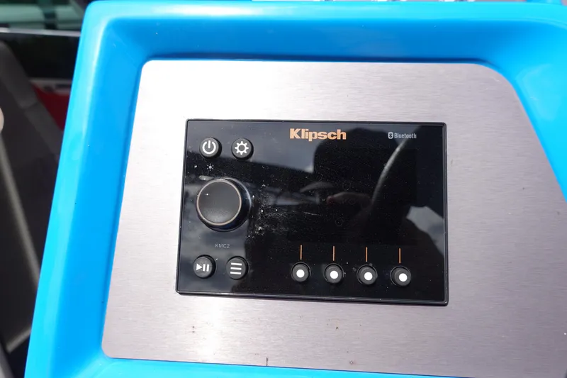 Slide: The Image of Klipsch Bluetooth audio control panel on 2021 MasterCraft NXT22 boat. - 44