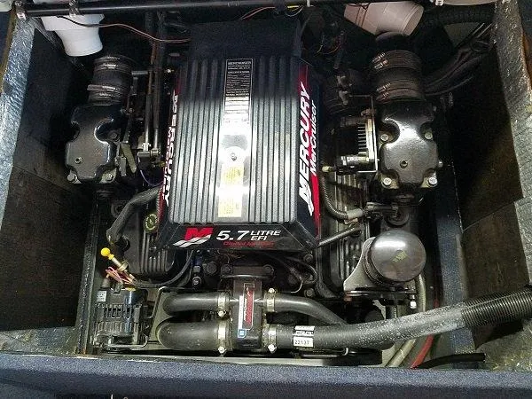 Slide: The Image of 1992 Crownline 210 CCR boat engine, 5.7L Mercury EFI. - 13