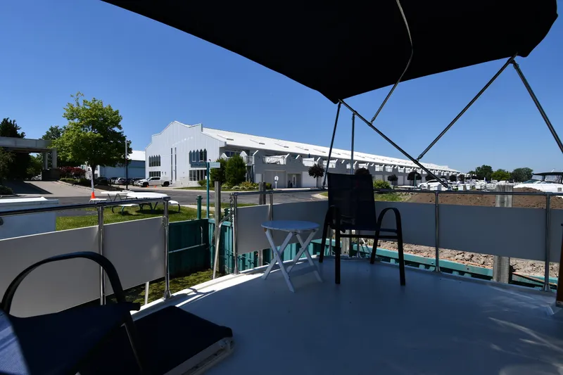 Slide: The Image of View from the deck of a 1988 Tollycraft 34 Sundeck yacht. - 12