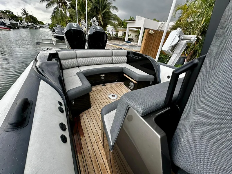 Slide: The Image of 2020 Technohull seaDNA 999 boat with spacious seating and modern design. - 5