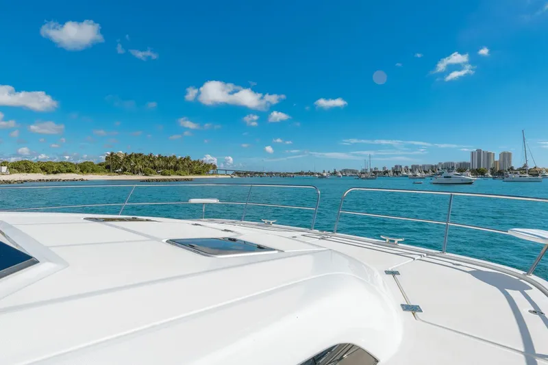 Slide: The Image of View from the deck of a 2024 Aquila 44 Yacht on a sunny day. - 30