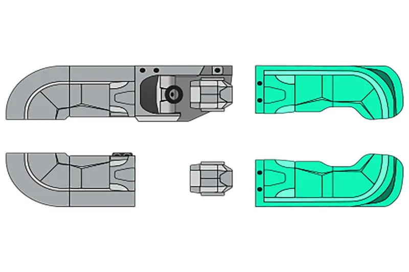 Slide: The Image of Diagram of 2024 Manitou 25 LX RF pontoon boat layout. - 24