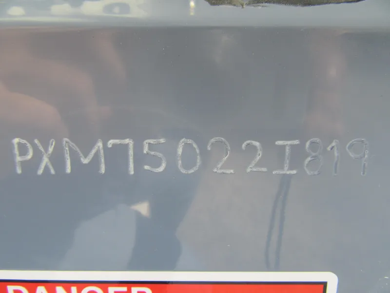 Slide: The Image of Hull Identification Number (HIN) on a 2019 Parker 2810 XLD Walkaround boat. - 15