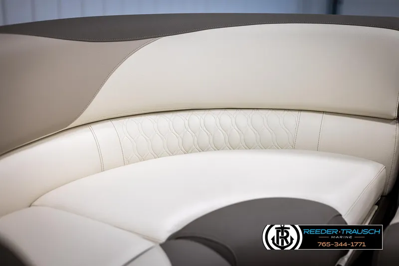 Slide: The Image of 2024 Tahoe LTZ QL boat interior with premium leather seating. - 35