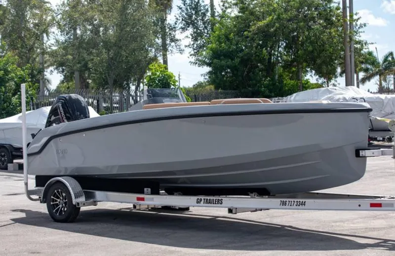 Slide: The Image of 2022 Rand BREEZE boat on GP Trailers trailer in outdoor setting. - 16