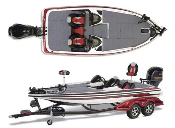 Slide: The Image of 2012 Skeeter FX 20 boat with spacious deck and equipment. - 11