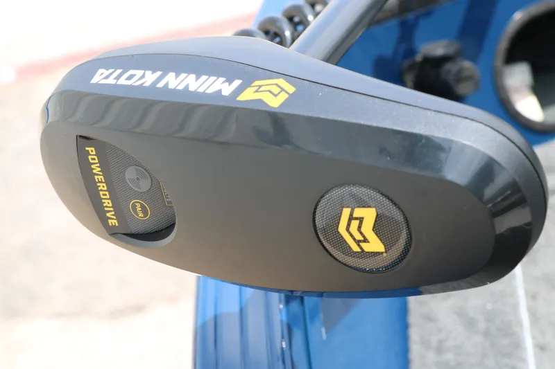 Slide: The Image of Minn Kota PowerDrive motor on 2024 Smoker Craft Excursion Pro 176 SC Pro boat. - 31