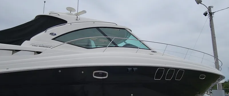 Slide: The Image of 2009 Sea Ray 500 Sundancer yacht with sleek design and modern features. - 42