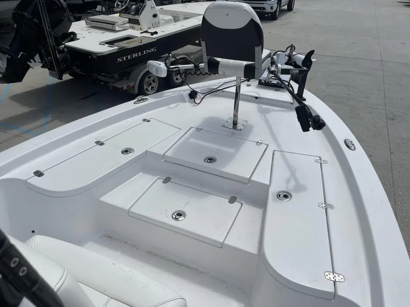 Slide: The Image of 2021 Blazer 2020 boat with seating and storage compartments. - 27