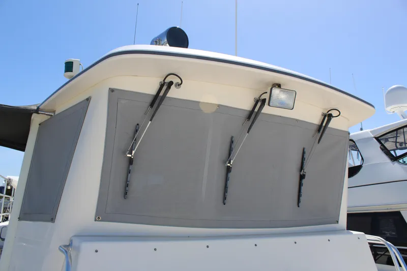 Slide: The Image of Rear view of 1999 Cherubini Independence 50 yacht. - 21